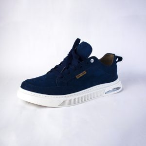 Urban Luxe - Sneakers en daim Blue